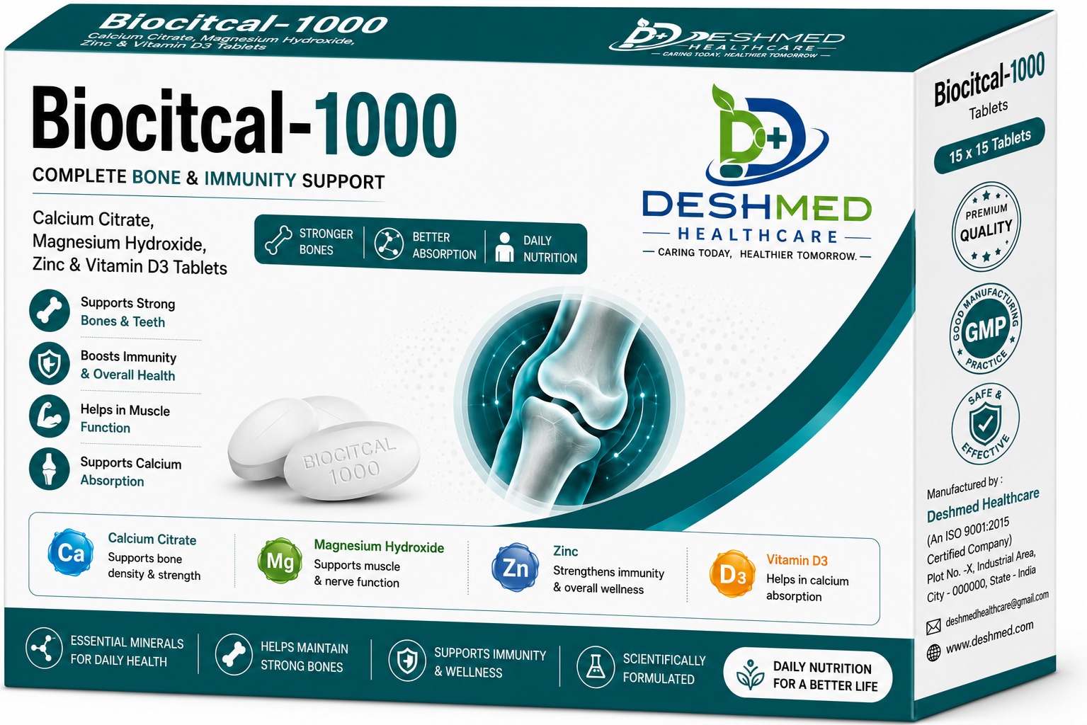 Biocitcal-1000 calcium and vitamin D3 product image